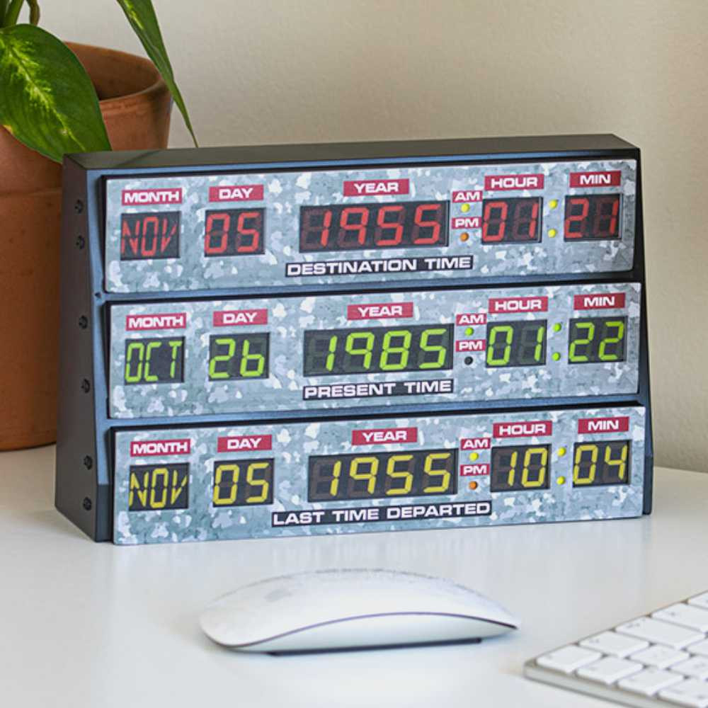 Universal Pictures Back To The Future Delorean Time Machine Console 3D Lamp