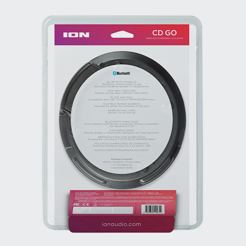 ION GO Bluetooth Portable CD Player