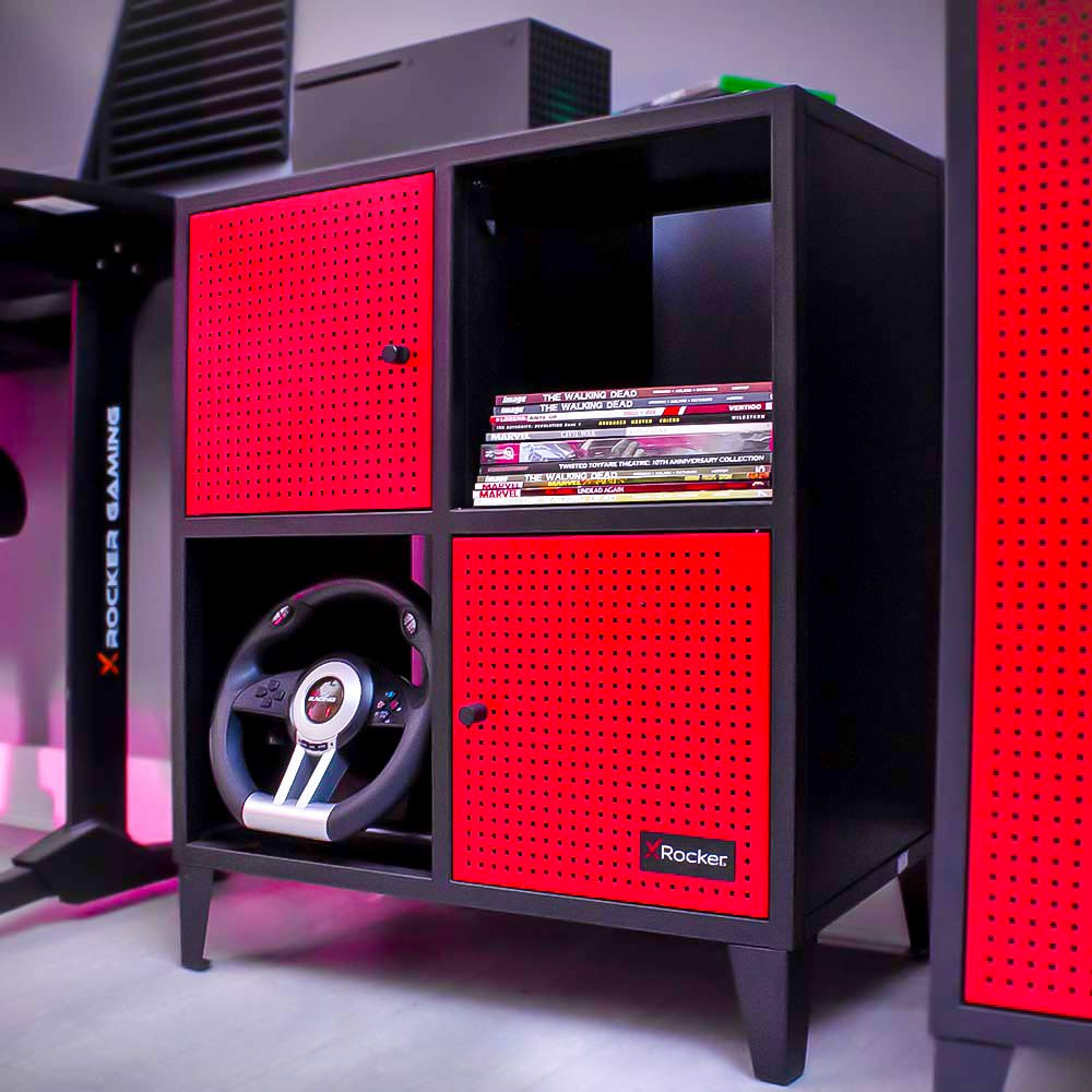 X Rocker Mesh-Tek 4-Cube Unit – Standing or Wall-Mounted