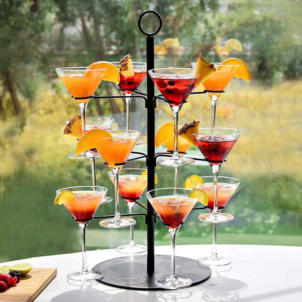 Mikamax Red/White/Black Cocktail Tree Stand