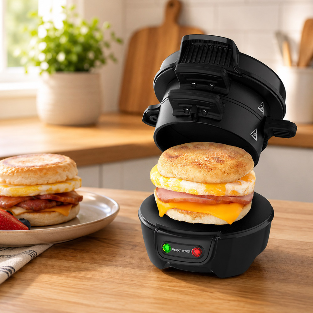 Drew & Cole Black Drew&Cole Breakfast Sandwich Maker