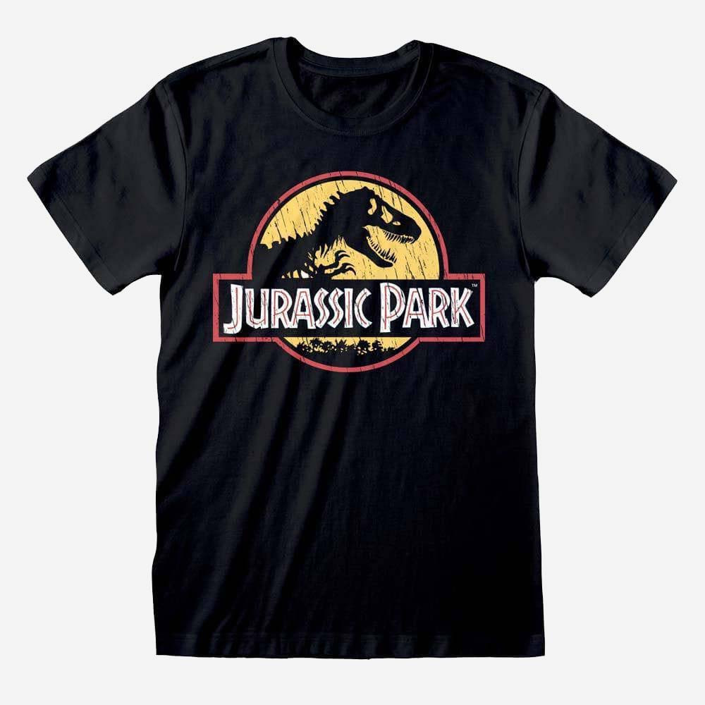 Jurassic Park Distressed Logo T-Shirt Small Jurassic Park Distressed Logo T-Shirt Small