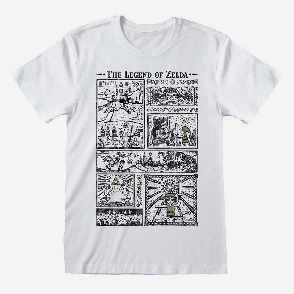 Nintendo Legend Of Zelda Drawings T-Shirt Large (Out Stock) Nintendo Legend Of Zelda Drawings T-Shirt Large (Out Stock)