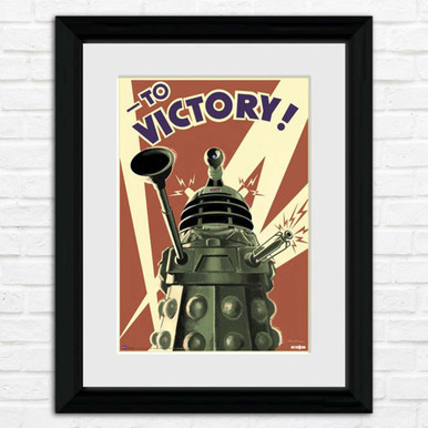 doctor who to victory dalek framed print