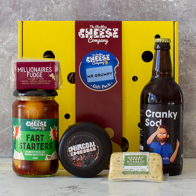 Mr Grumpy Cheese and Beer Gift Box