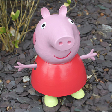 peppa pig metal sculpture