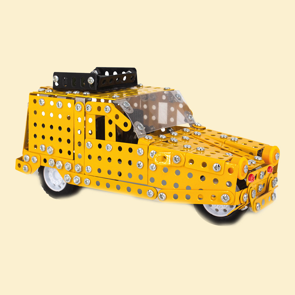 Bbc Yellow/Black Only Fools And Horses Reliant Regal Metal Construction Kit
