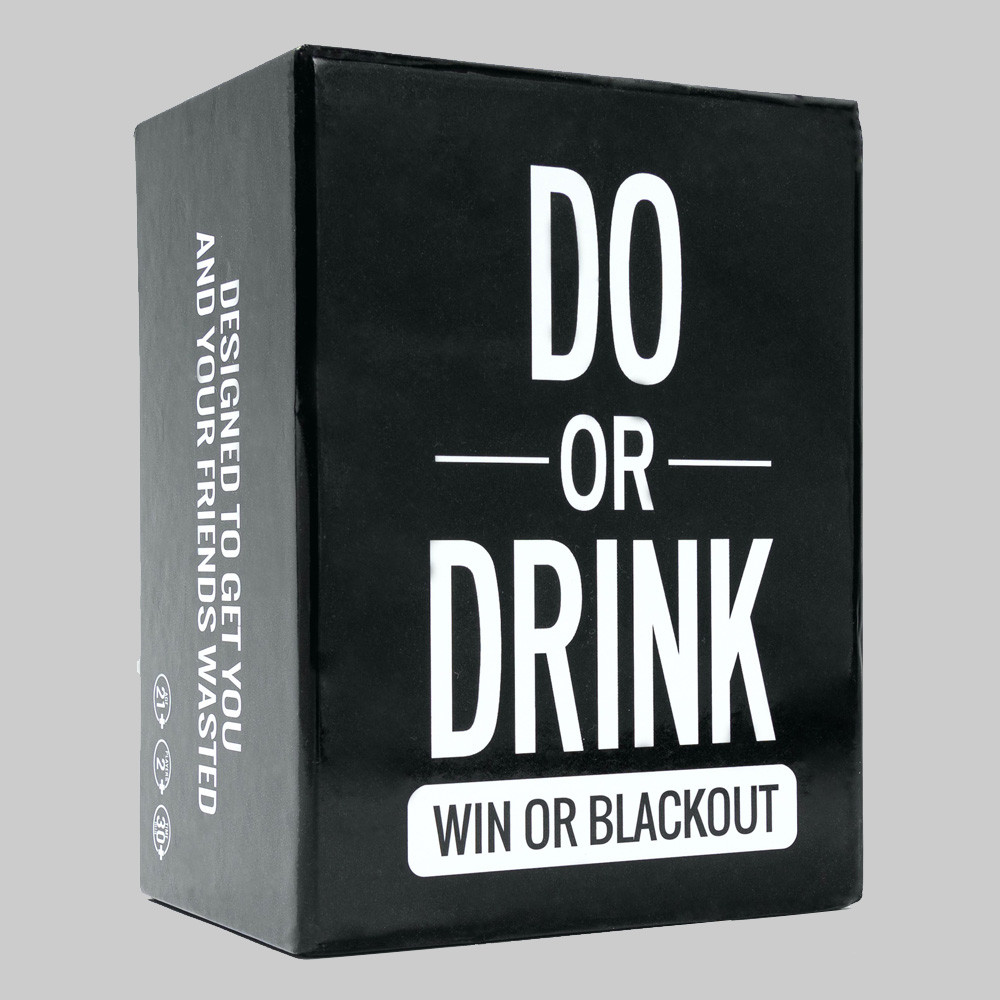Vr Distribution Black/White Do Or Drink: Win Out Adult Party Game