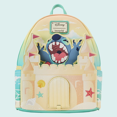 Lilo & Stitch Sandcastle Beach Surprise Loungefly Mini Backpack