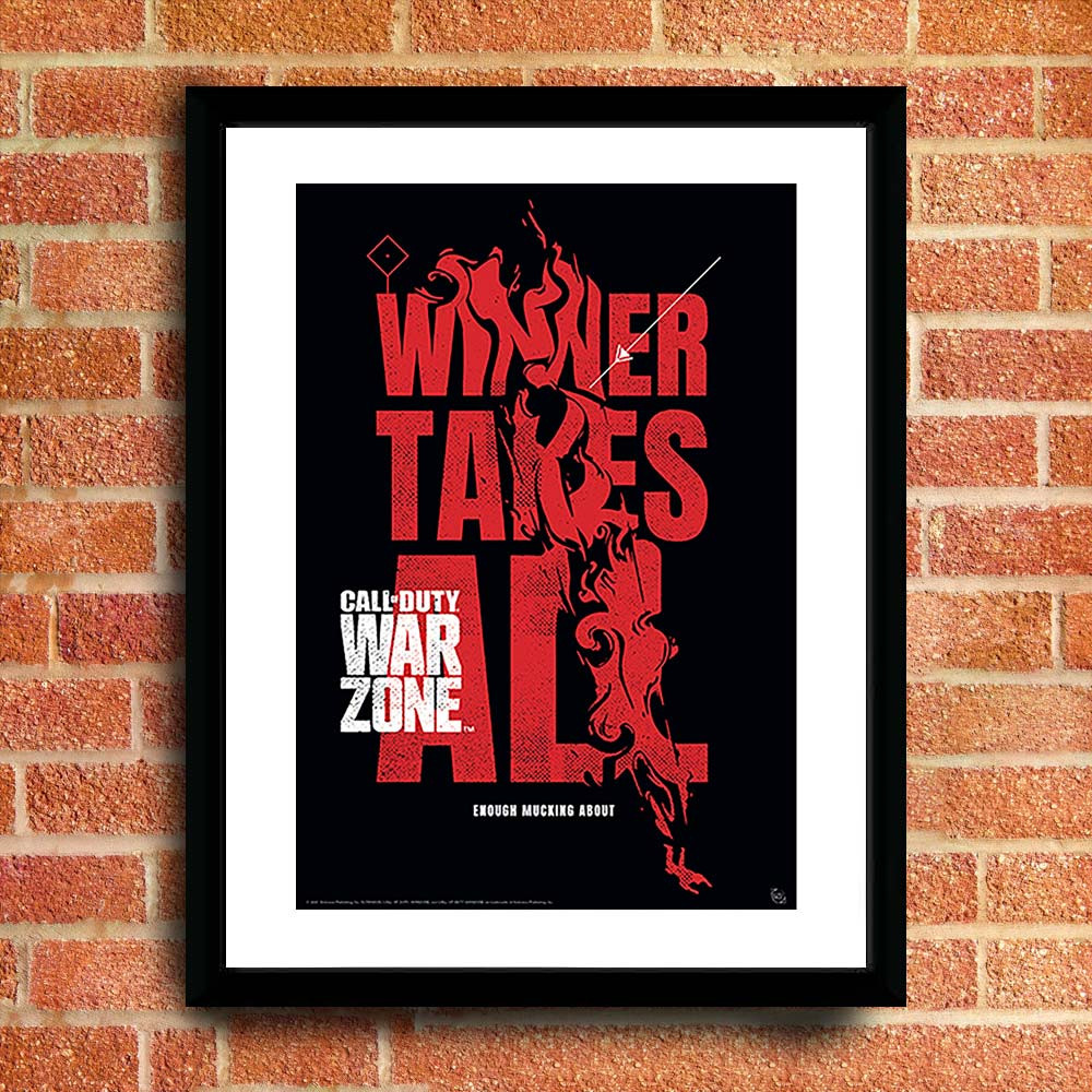 Call of Duty Winner Takes All Framed Collectors Print Call of Duty Winner Takes All Framed Collectors Print