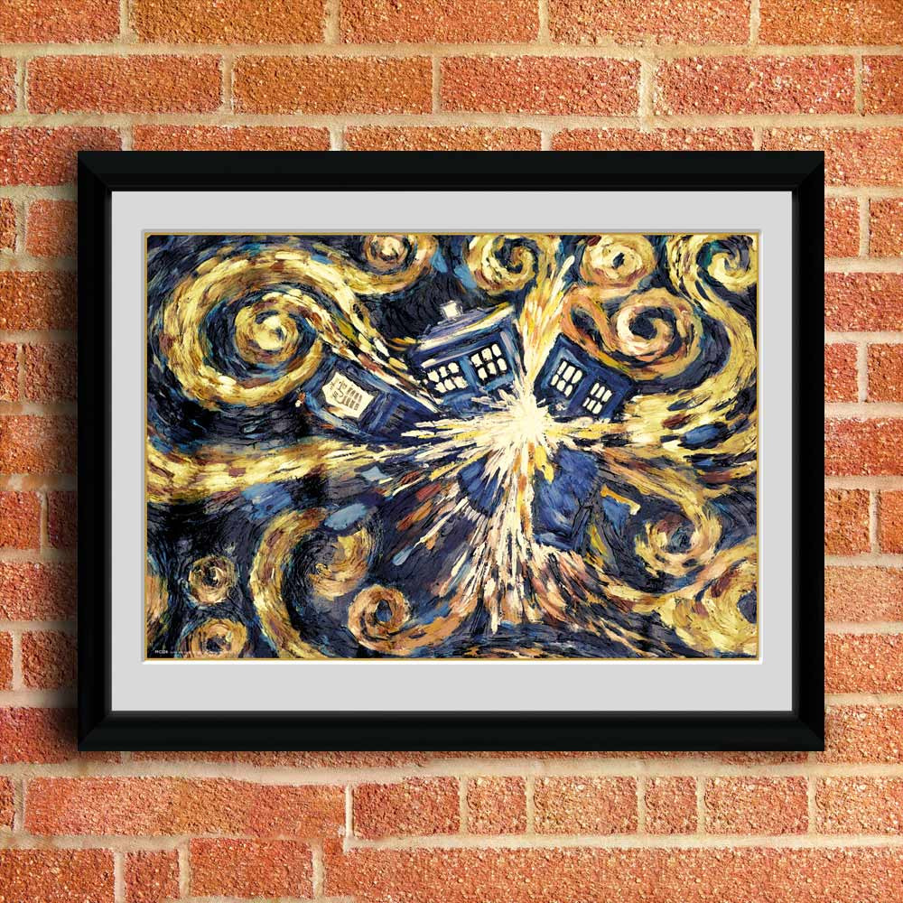 Doctor Who Exploding TARDIS Framed Collectors Print Doctor Who Exploding TARDIS Framed Collectors Print
