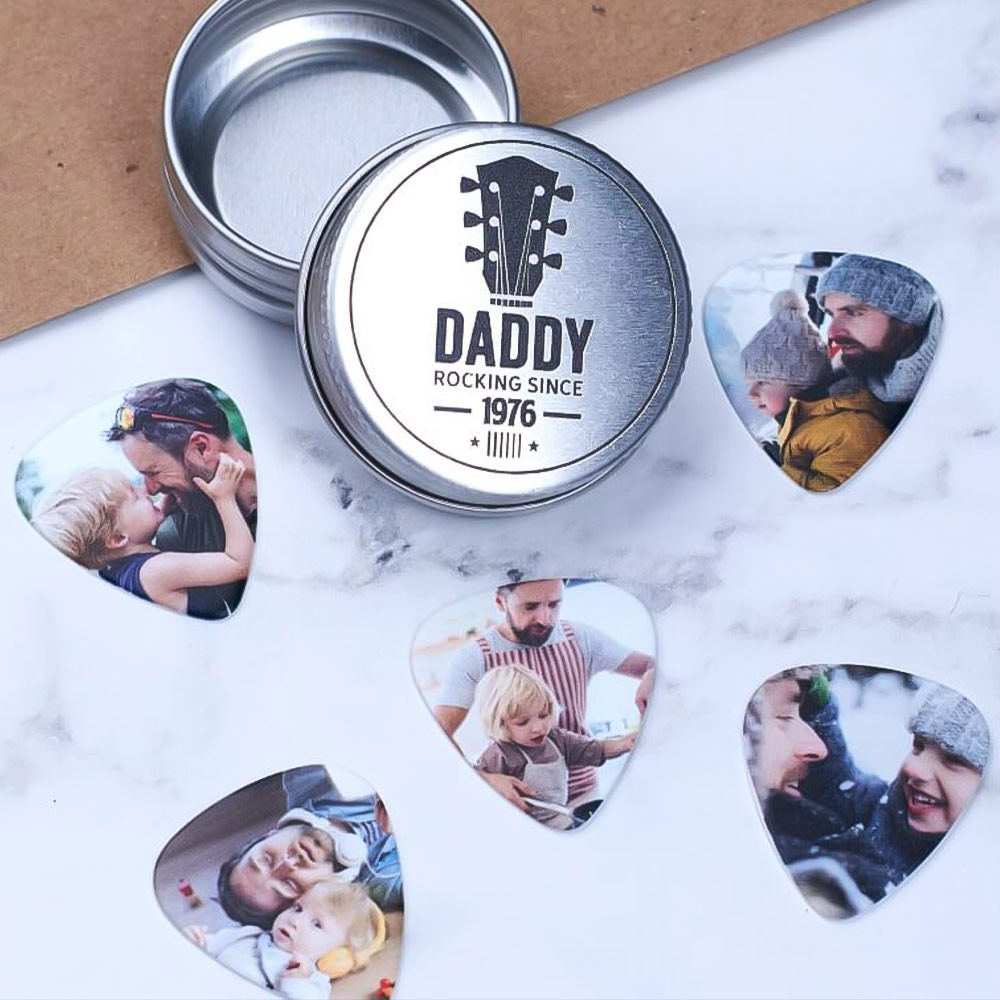 Personalised Photo Guitar Plectrums – Set of 5 Personalised Photo Guitar Plectrums – Set of 5