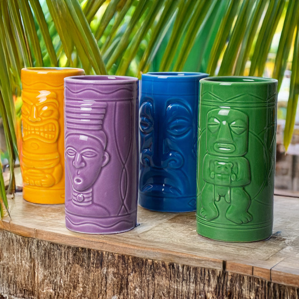 #Winning Tiki Mugs Set Of 4