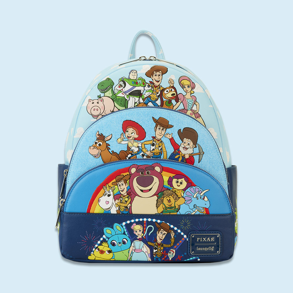 Photos - Backpack Disney Pixar Toy Story Movie Collab Triple Pocket Loungefly Mini  97165 