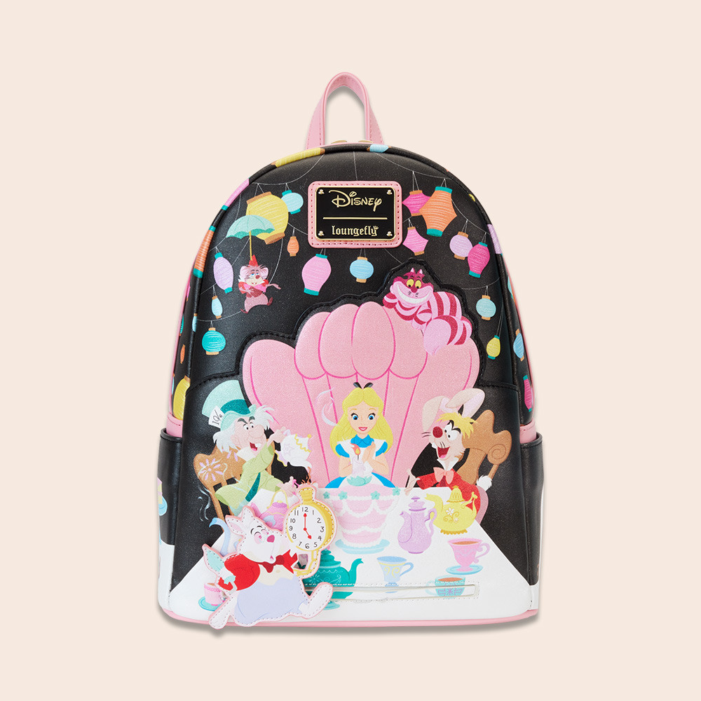 Photos - Backpack Disney Alice in Wonderland Unbirthday Loungefly Mini  97166 