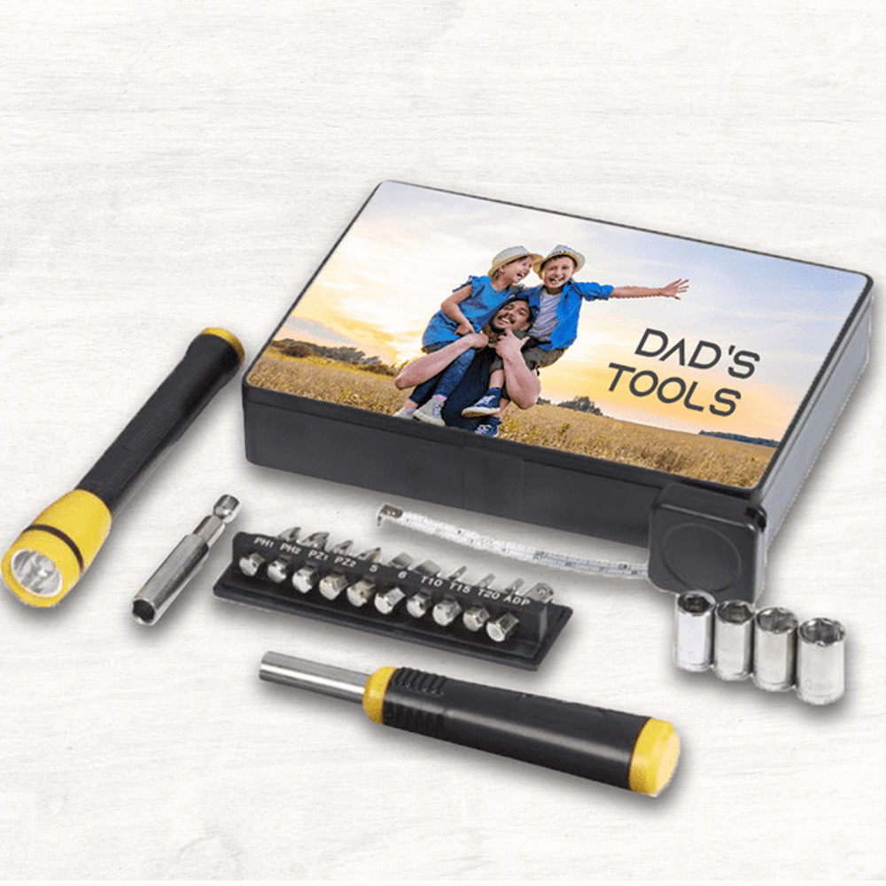 Personalised 18-Piece Tool Box Personalised 18-Piece Tool Box