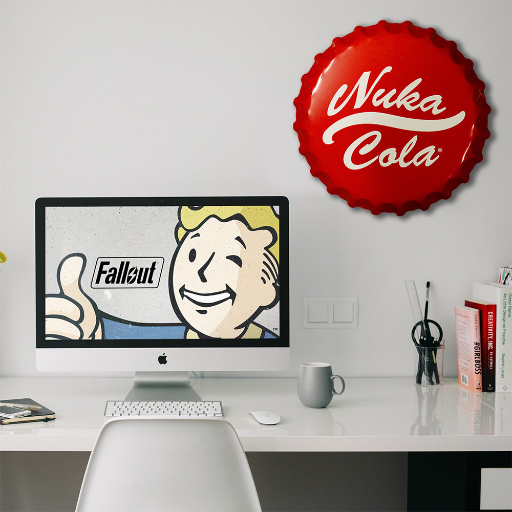 Photos - Other Souvenirs Fallout Nuka-Cola Bottle Cap Tin Sign 101261