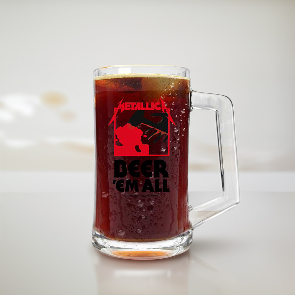 Photos - Glass Metallica : Bier'Em  Tankard 100315 