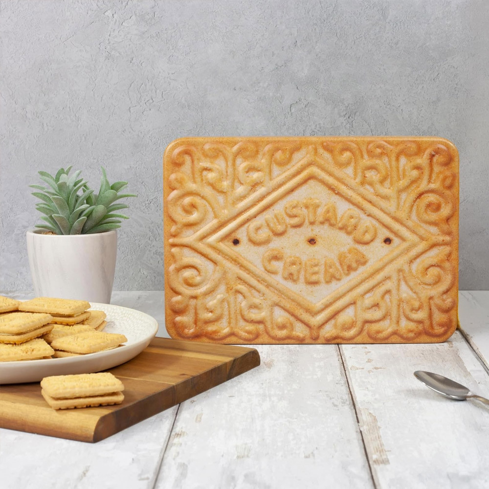 The Silver Crane Company Ltd Cream Custard Biscuit Tin