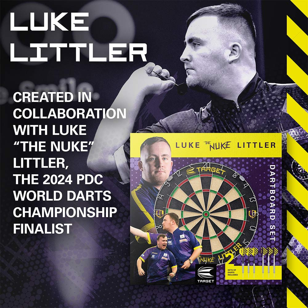 Luke Littler Target Dartboard With Darts