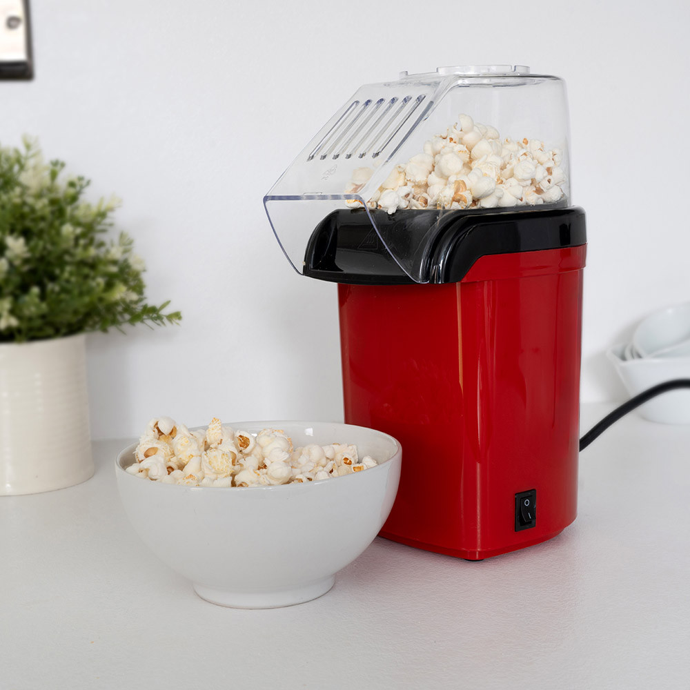 Treat Factory Red/Light Oil-Free Heated Popcorn Maker
