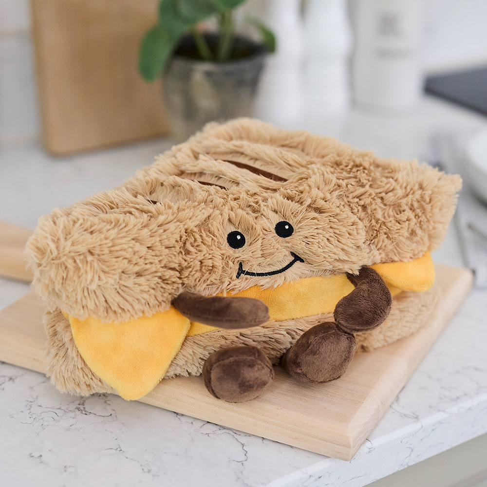 Warmies Lavender Grilled Cheese Plush