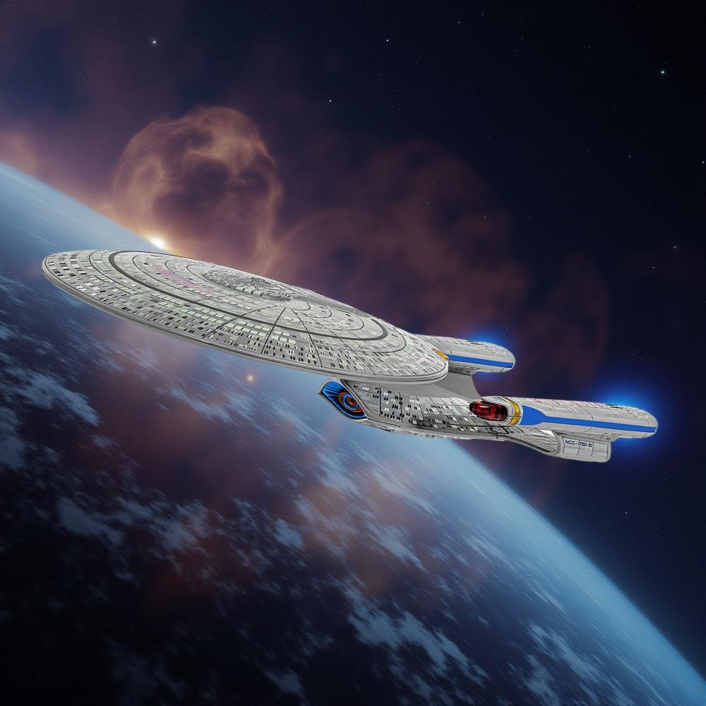 Paramount Corgi Star Trek Uss Enterprise Ncc 1701 Next Generation