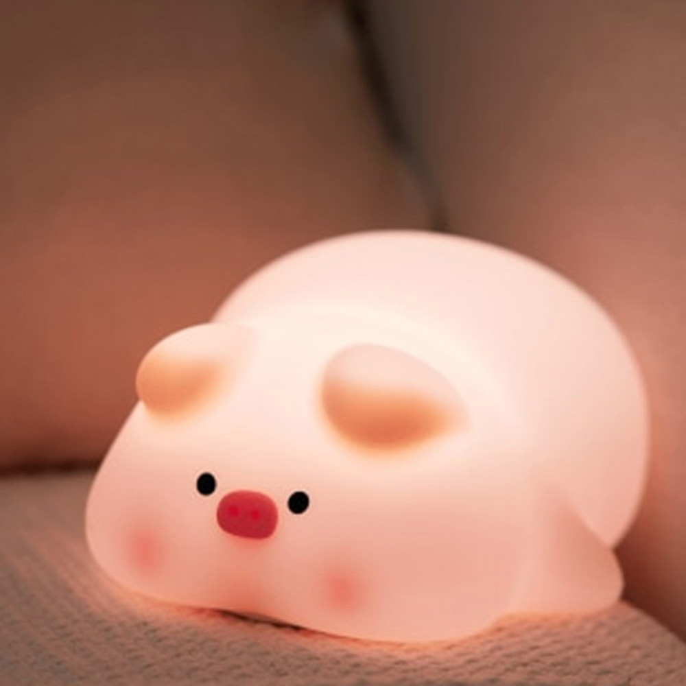 I.e.p Wholesale Ltd White/Light Lumi Buddy Night Bubba The Piggy