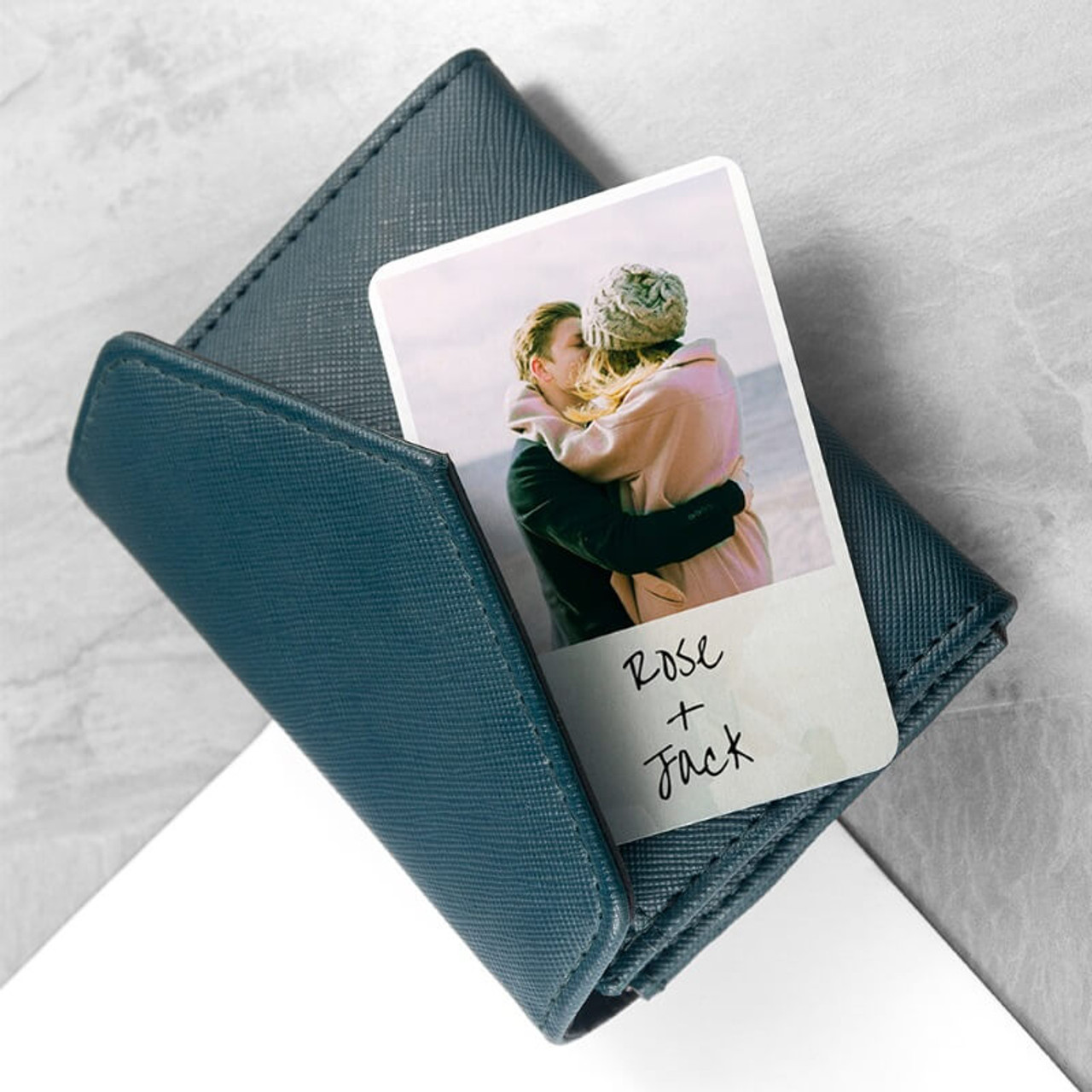 Personalised Metal Photo Upload Wallet Keepsake
