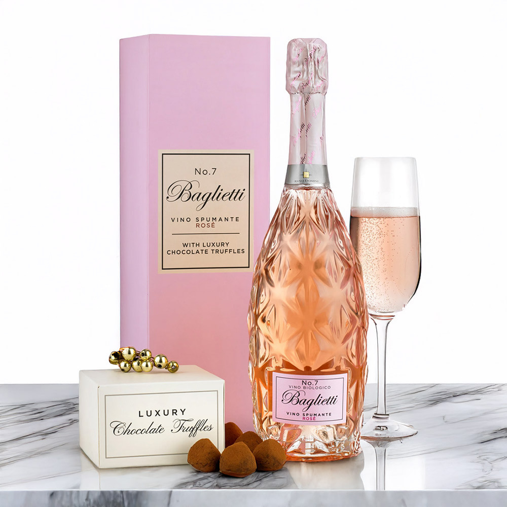 Spicers Of Hythe White/Peach Baglietti Rose And Truffles Gift Box