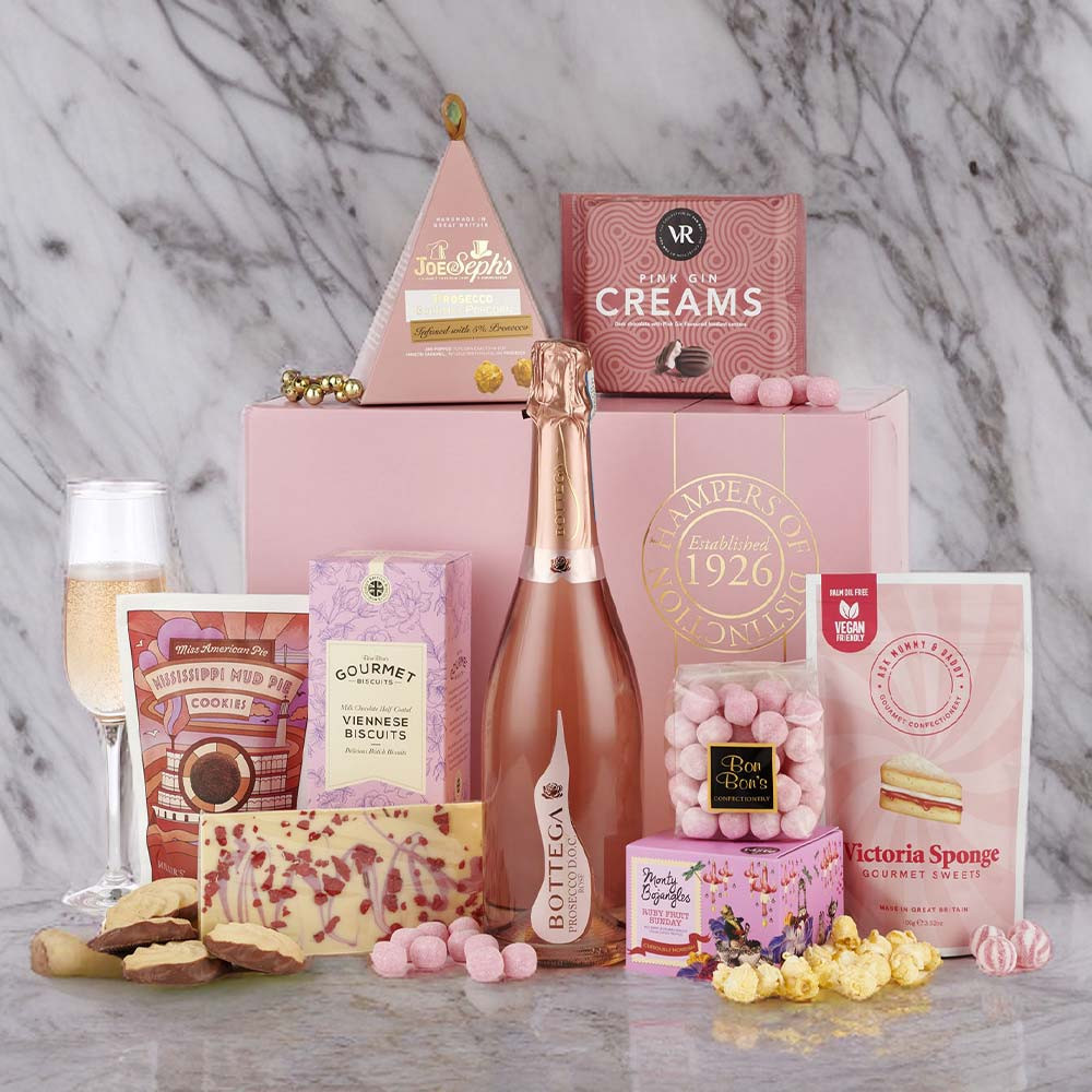 Spicers Of Hythe Pink Luxury Rose Prosecco Gift Hamper