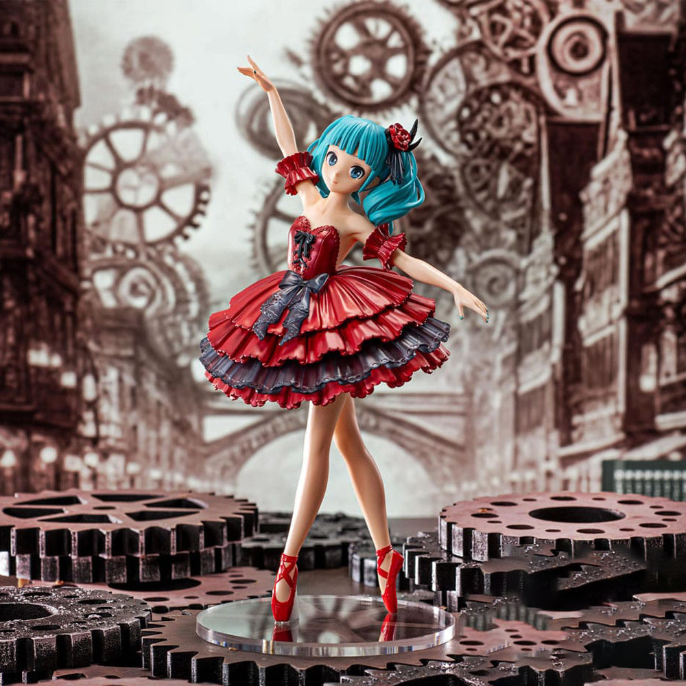 Hatsune Miku Red/Black Project Diva Luminasta Pvc Etoile Statue 19Cm
