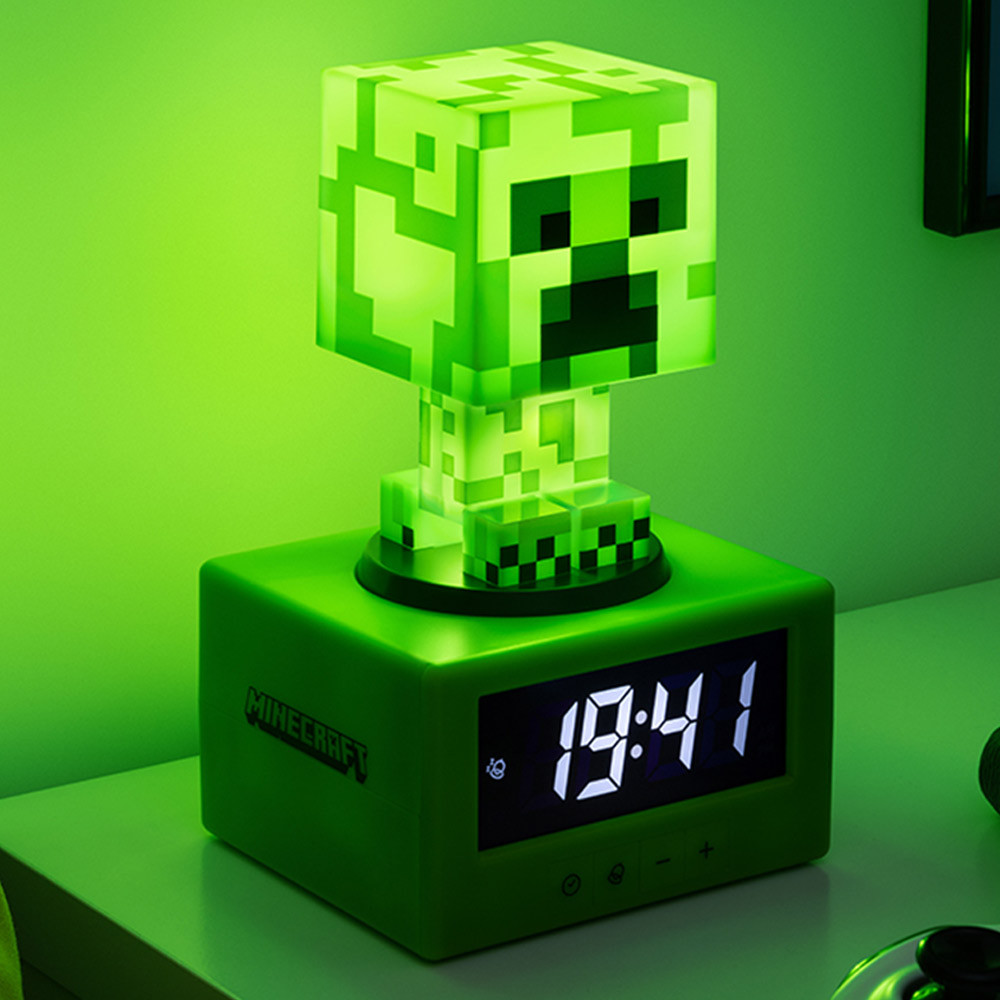 Microsoft Light Minecraft Creeper Icon Alarm Clock