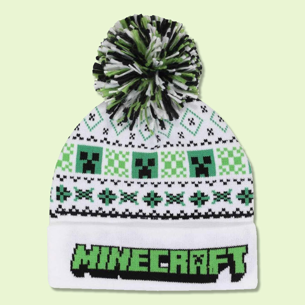 Minecraft Creeper Ski Pom Beanie