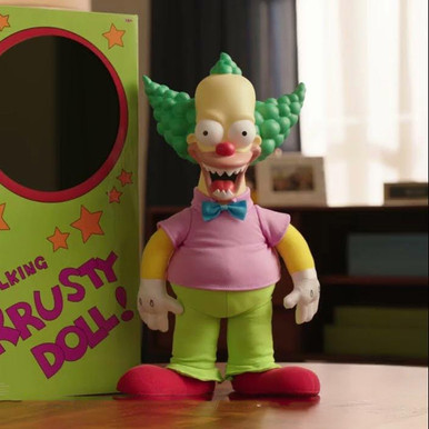 The Simpsons Krusty the Clown Talking Plush | Menkind