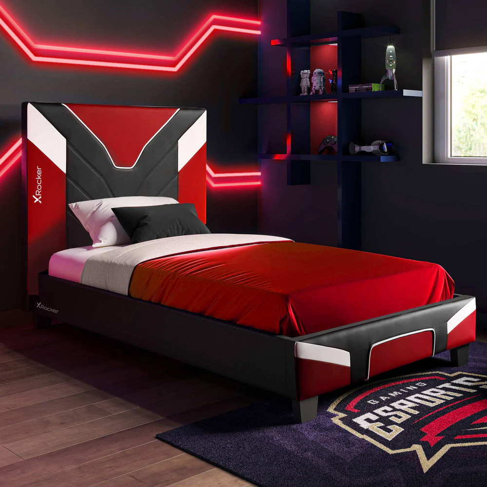 X Rocker Cerberus Gaming Bed-in-a-Box - Single Red