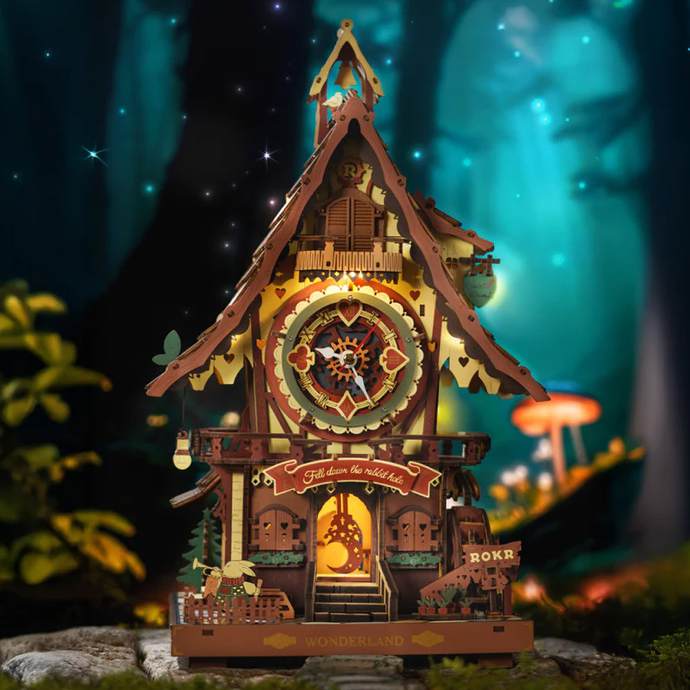 Menkind Cuckoo Clock Wooden Mechanical Model Kit