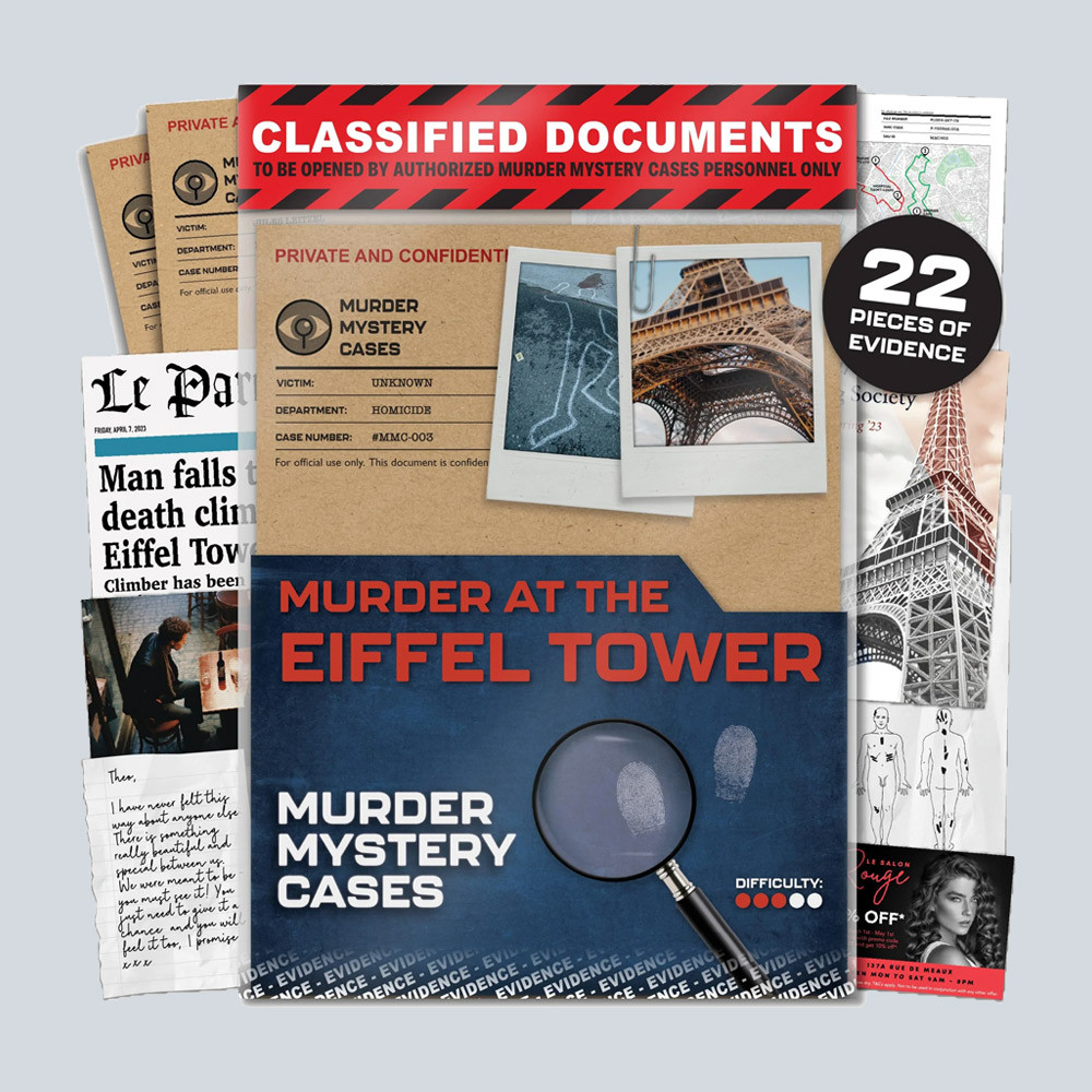 Vr Distribution Murder Mystery Cases: At The Eiffel Tower