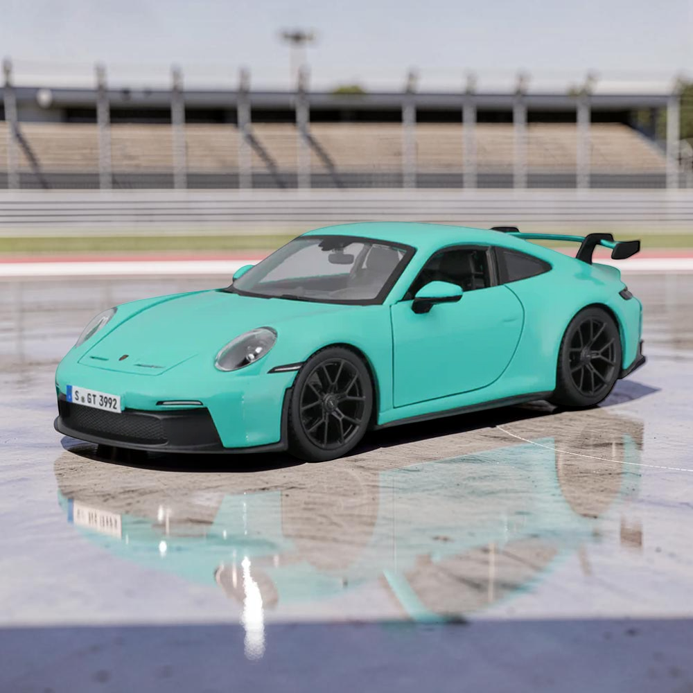 Porsche Green Bburago 911 Gt3 2021 1:24 Scale Set