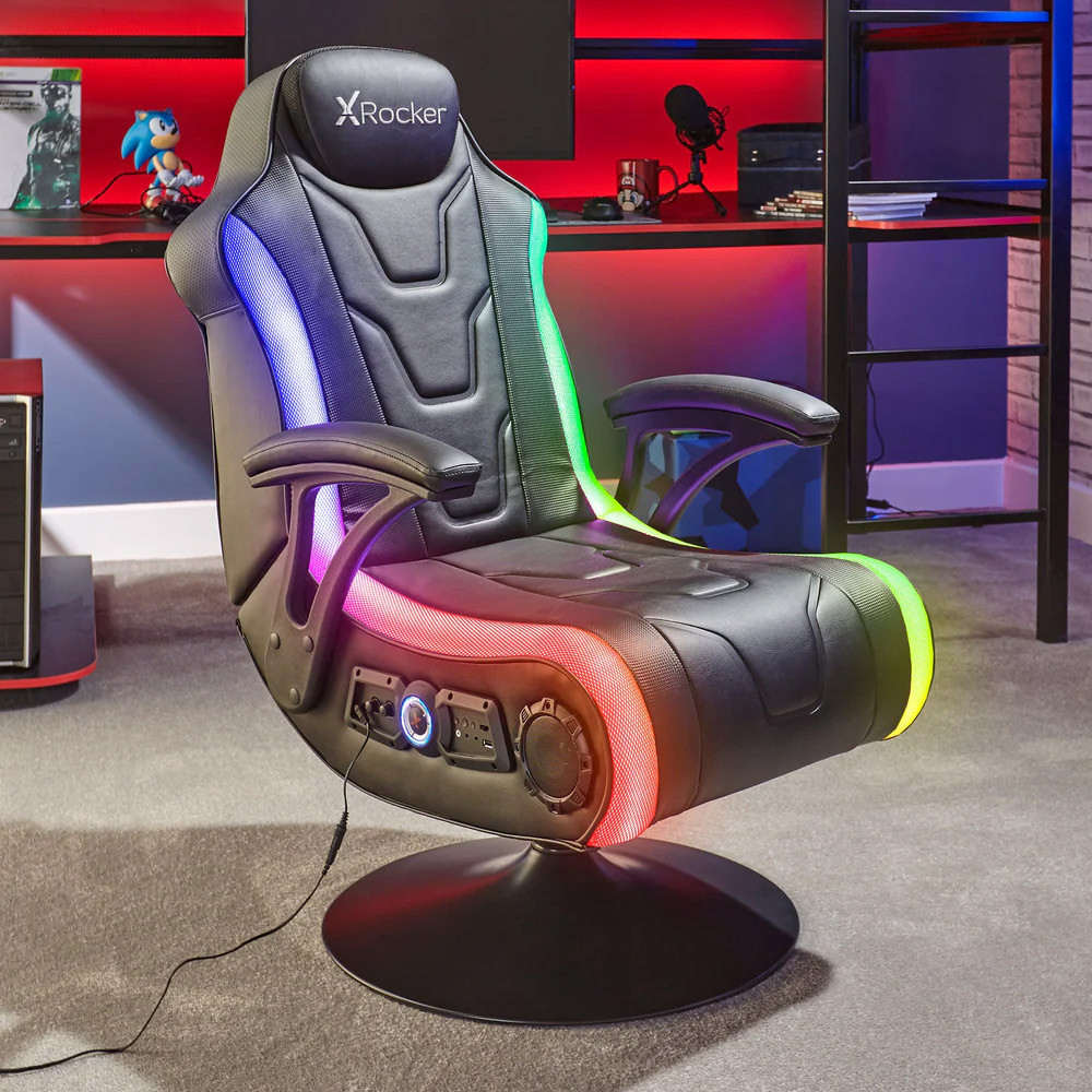 XR Monsoon RGB 4.1 Gaming Chair Black Carbon
