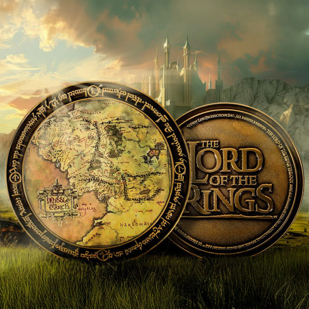 Lord Of The Rings The Lord Of Rings Middle Earth Map Deluxe Coin