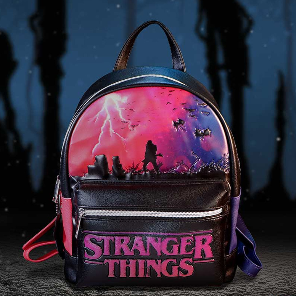 Stranger Things Dark/Red/Purple Upside Down Backpack