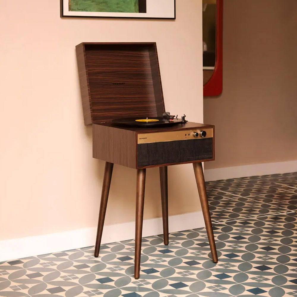 Crosley Gold/Golden Jasper Turntable Walnut