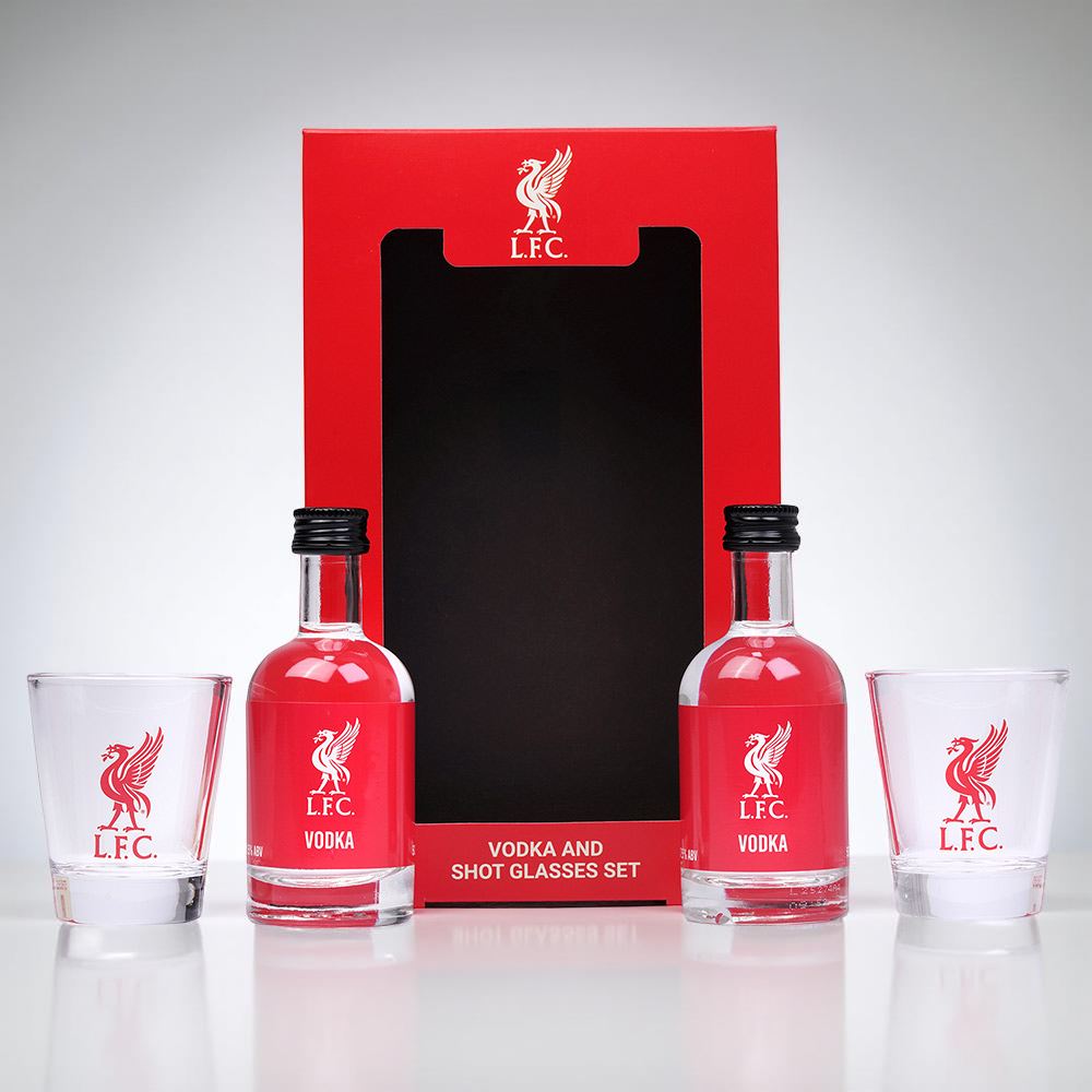 Liverpool Fc Vodka Shot & Glasses Set