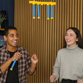 Falling Sticks Reaction Game with Dynamic Drop