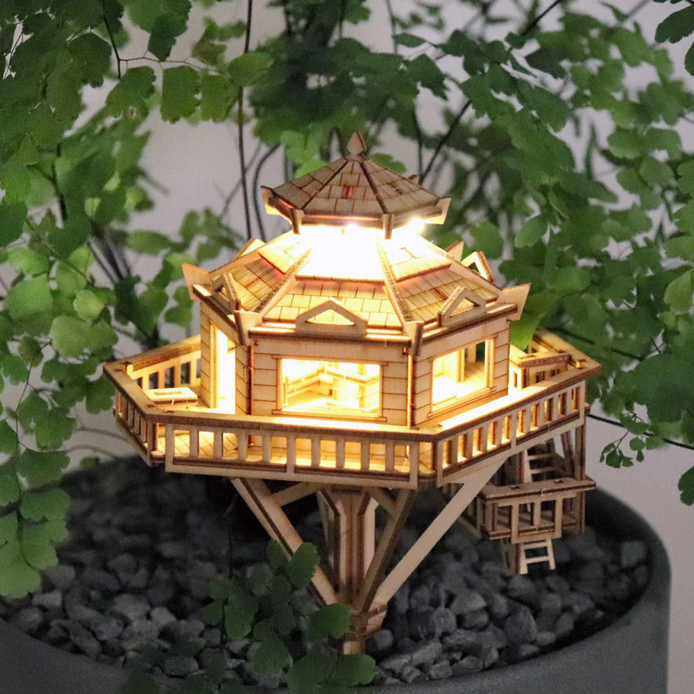Tiny Treehouses Uk Limited Light Woodland Outpost Wooden Kit