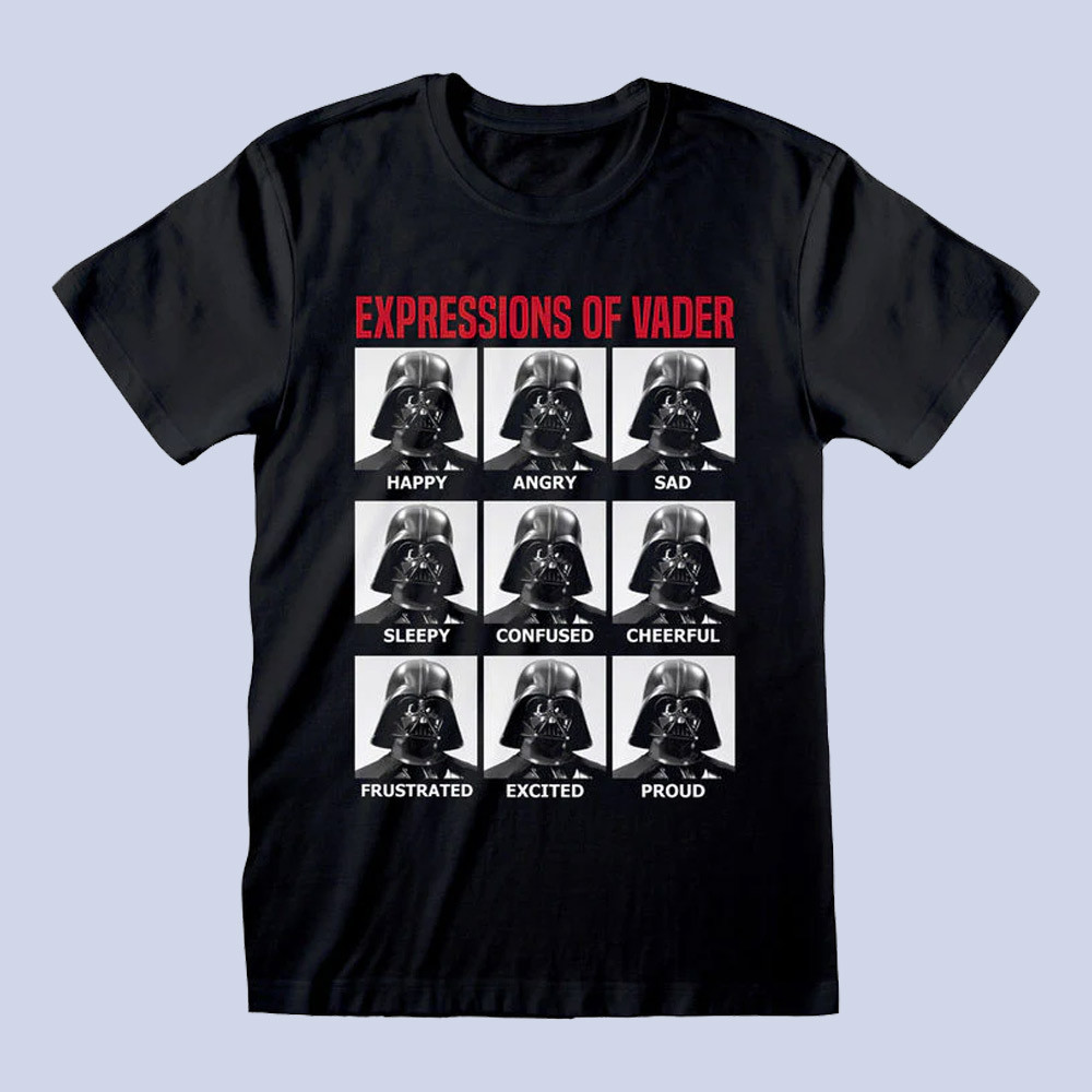 Star Wars Dark Star Wars: Expressions Of Vader T-Shirt Large