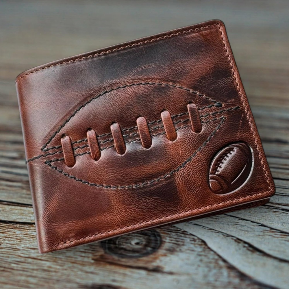 Sports Giftz Buffalo Leather Rugby Wallet