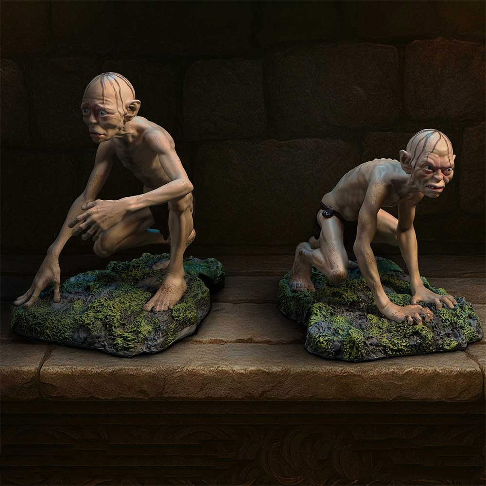 The Lord Of The Rings Light/Dark The Lord Of Rings Gollum And Smeagol Figurines Set
