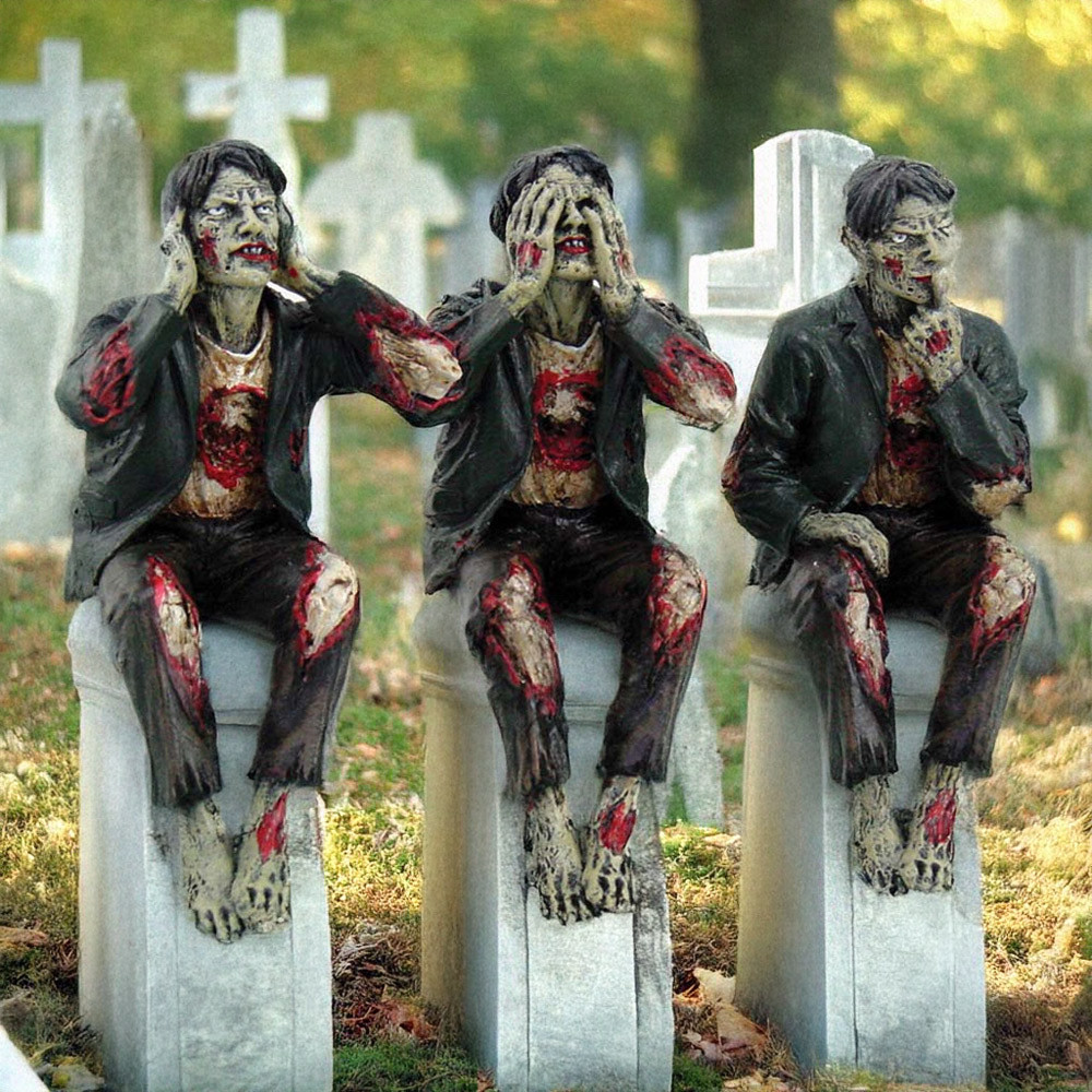 Nemesis Now Ltd Dark See No, Hear Speak No Evil Zombies Figurine